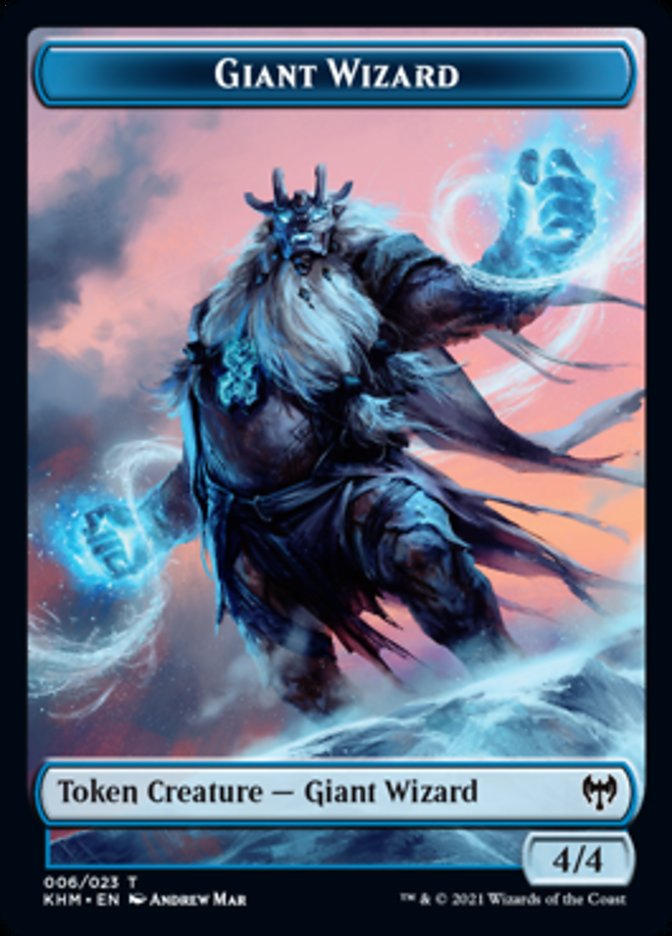 Giant Wizard Token [Kaldheim Tokens] | Tables and Towers