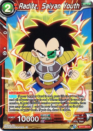 Raditz, Saiyan Youth (BT11-005) [Vermilion Bloodline 2nd Edition] | Tables and Towers