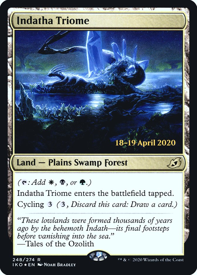 Indatha Triome [Ikoria: Lair of Behemoths Prerelease Promos] | Tables and Towers