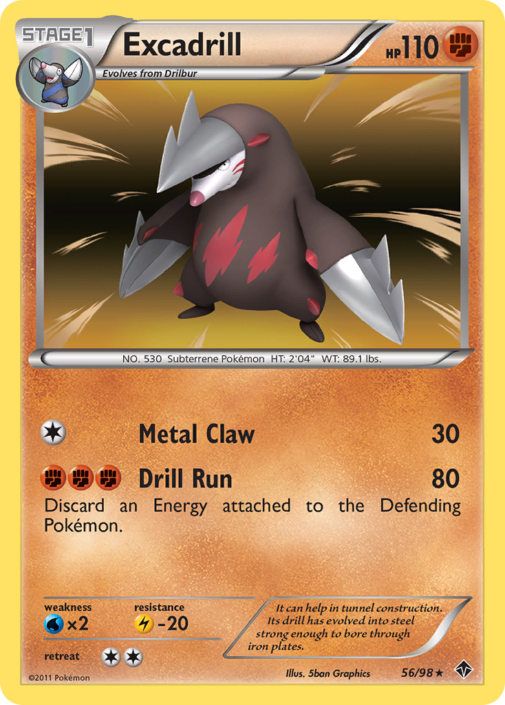 Excadrill (56/98) [Black & White: Emerging Powers] | Tables and Towers