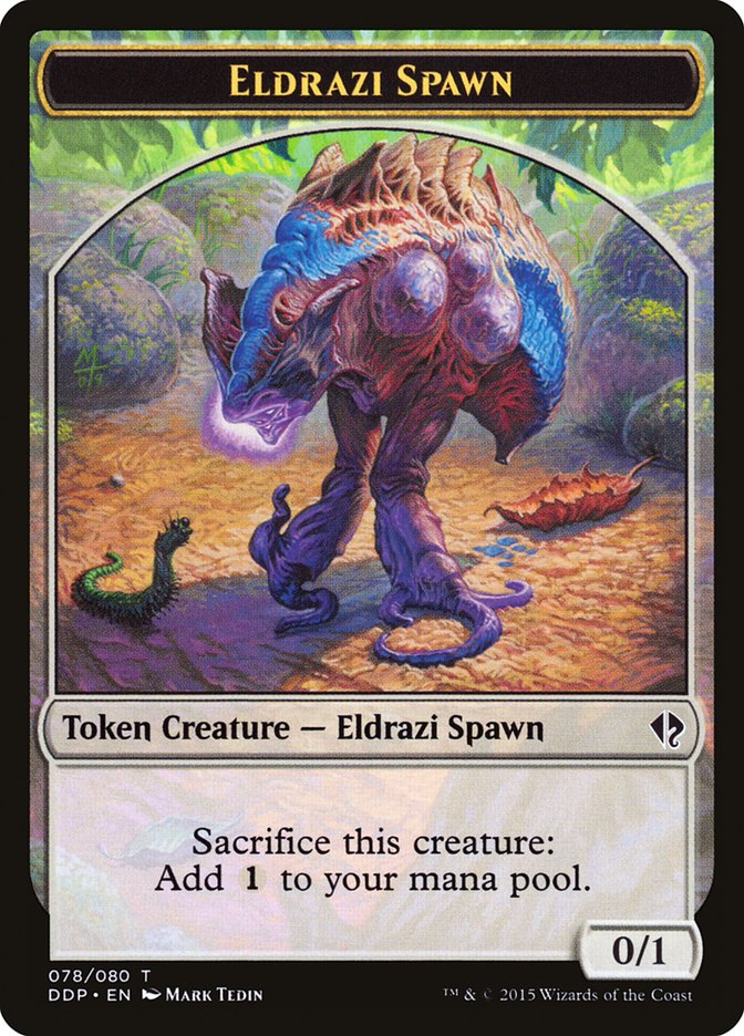 Eldrazi Spawn Token (078/080) [Duel Decks: Zendikar vs. Eldrazi] | Tables and Towers