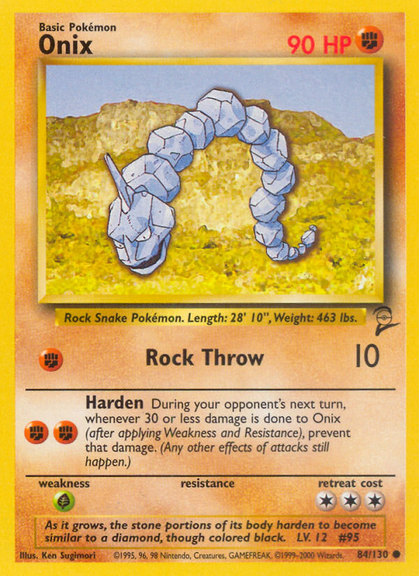 Onix (84/130) [Base Set 2] | Tables and Towers