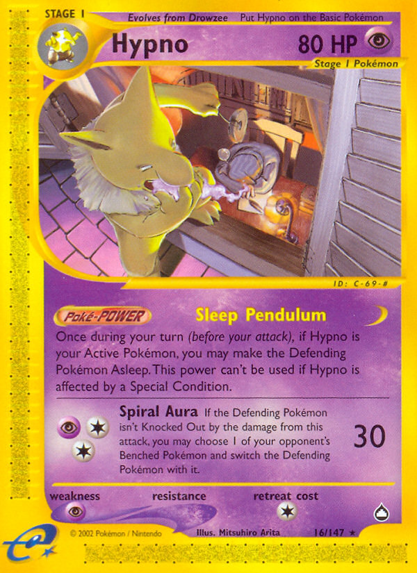 Hypno (16/147) [Aquapolis] | Tables and Towers