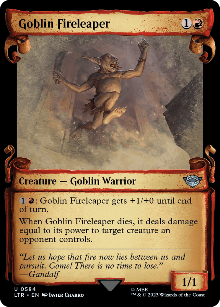 Goblin Fireleaper [The Lord of the Rings: Tales of Middle-Earth Showcase Scrolls] | Tables and Towers