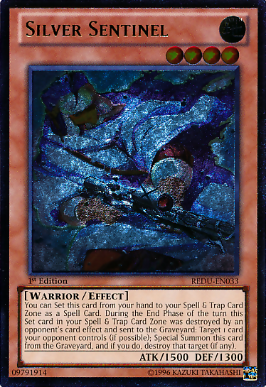 Silver Sentinel [REDU-EN033] Ultimate Rare | Tables and Towers