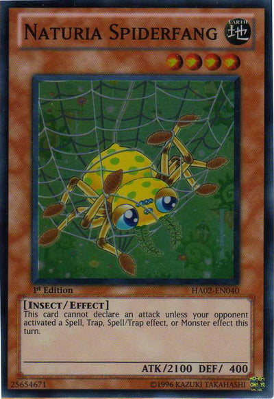 Naturia Spiderfang [HA02-EN040] Super Rare | Tables and Towers