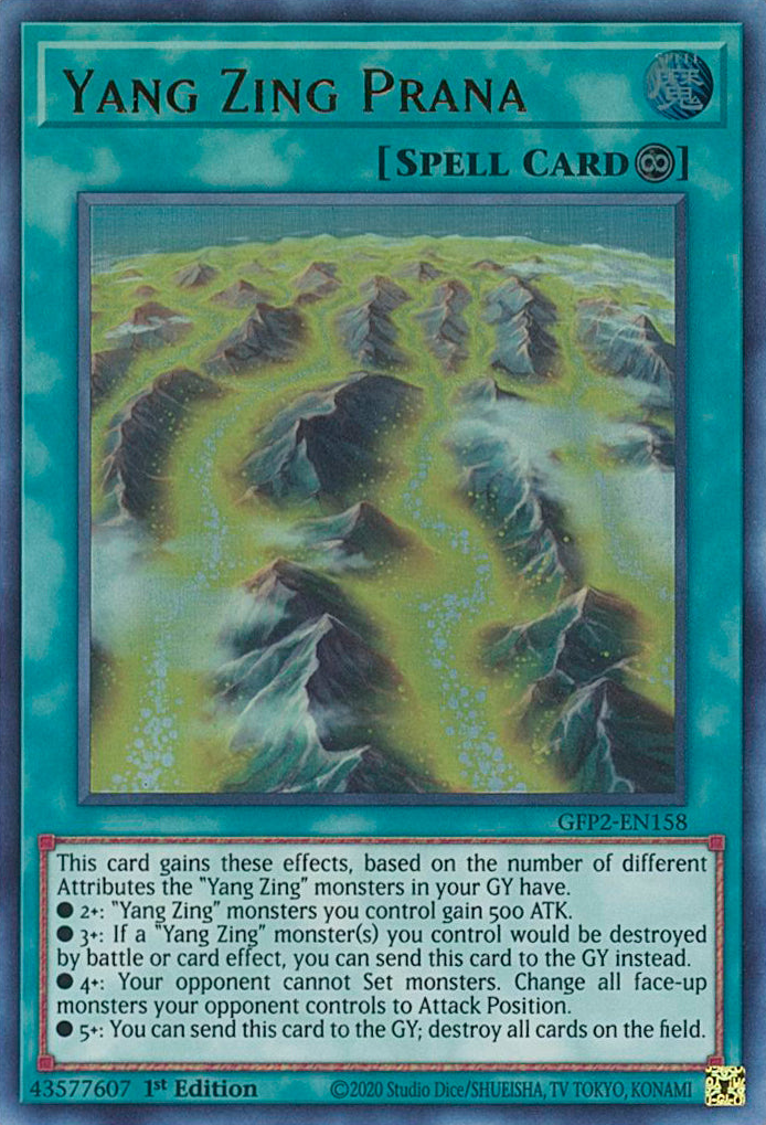 Yang Zing Prana [GFP2-EN158] Ultra Rare | Tables and Towers