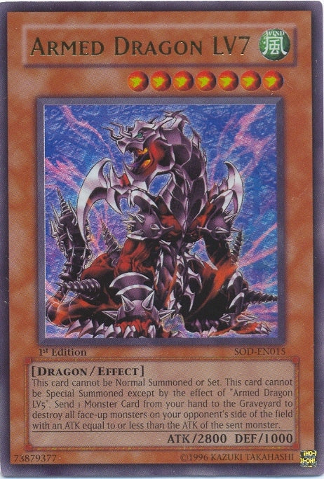 Armed Dragon LV7 [SOD-EN015] Ultra Rare | Tables and Towers