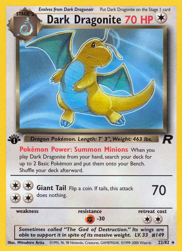 Dark Dragonite (22/82) [Team Rocket 1st Edition] | Tables and Towers