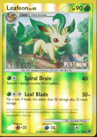 Leafeon (24/100) [Burger King Promos: 2009 Collection] | Tables and Towers