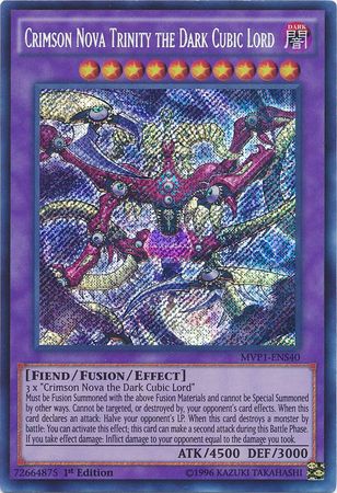 Crimson Nova Trinity the Dark Cubic Lord [MVP1-ENS40] Secret Rare | Tables and Towers