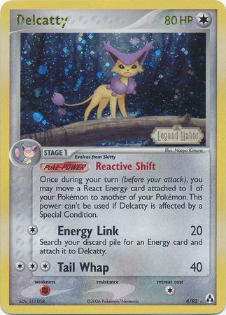 Delcatty (4/92) (Stamped) [EX: Legend Maker] | Tables and Towers