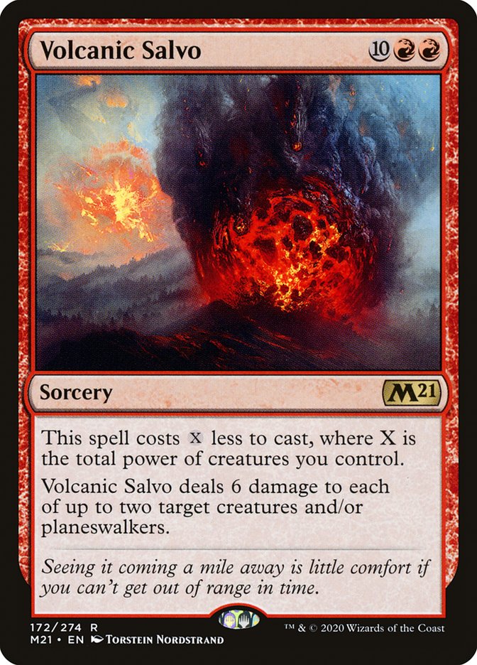 Volcanic Salvo [Core Set 2021] | Tables and Towers