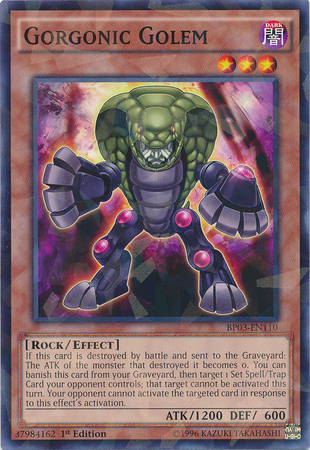 Gorgonic Golem [BP03-EN110] Shatterfoil Rare | Tables and Towers