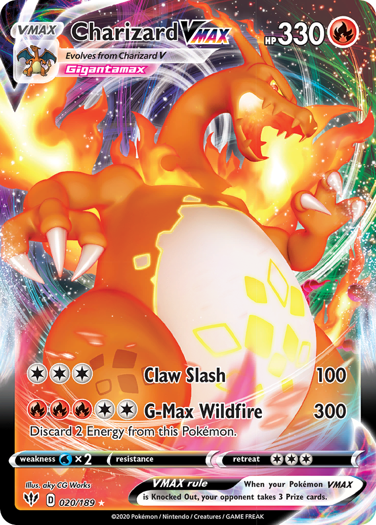 Charizard VMAX (020/189) [Sword & Shield: Darkness Ablaze] | Tables and Towers