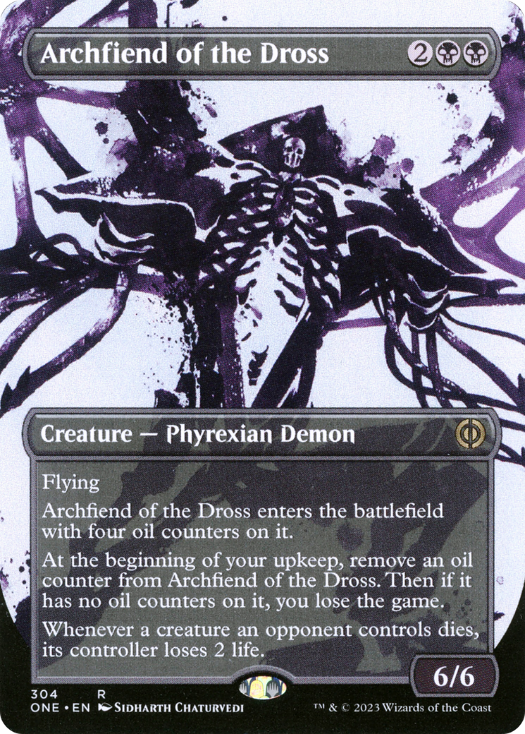 Archfiend of the Dross (Borderless Ichor) [Phyrexia: All Will Be One] | Tables and Towers