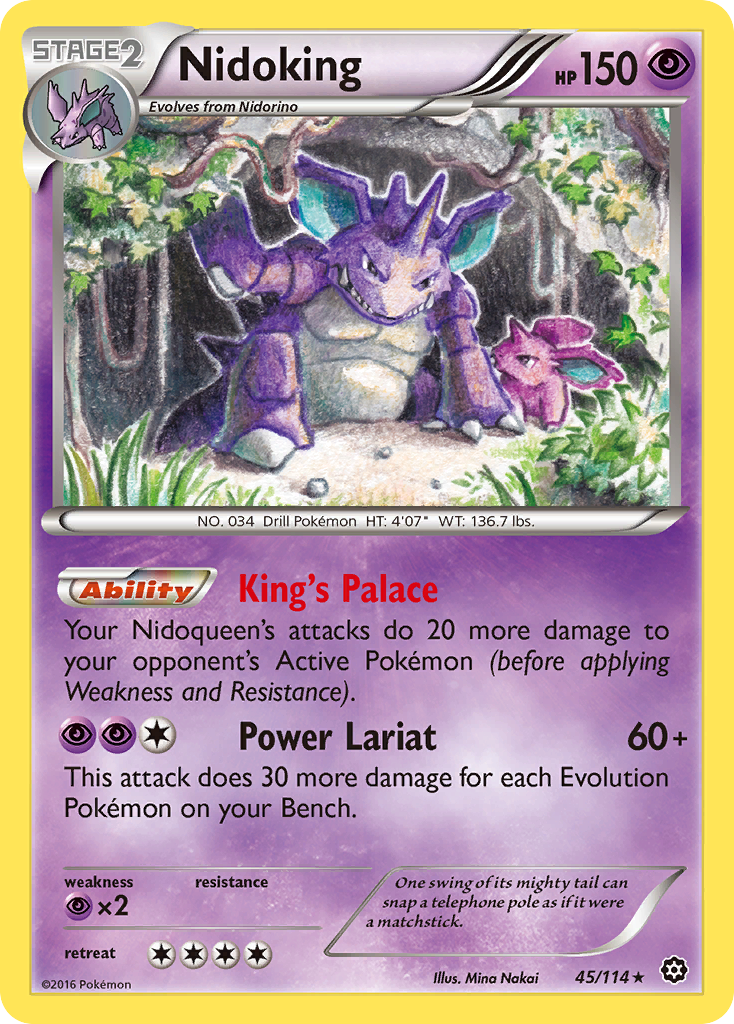 Nidoking (45/114) [XY: Steam Siege] | Tables and Towers