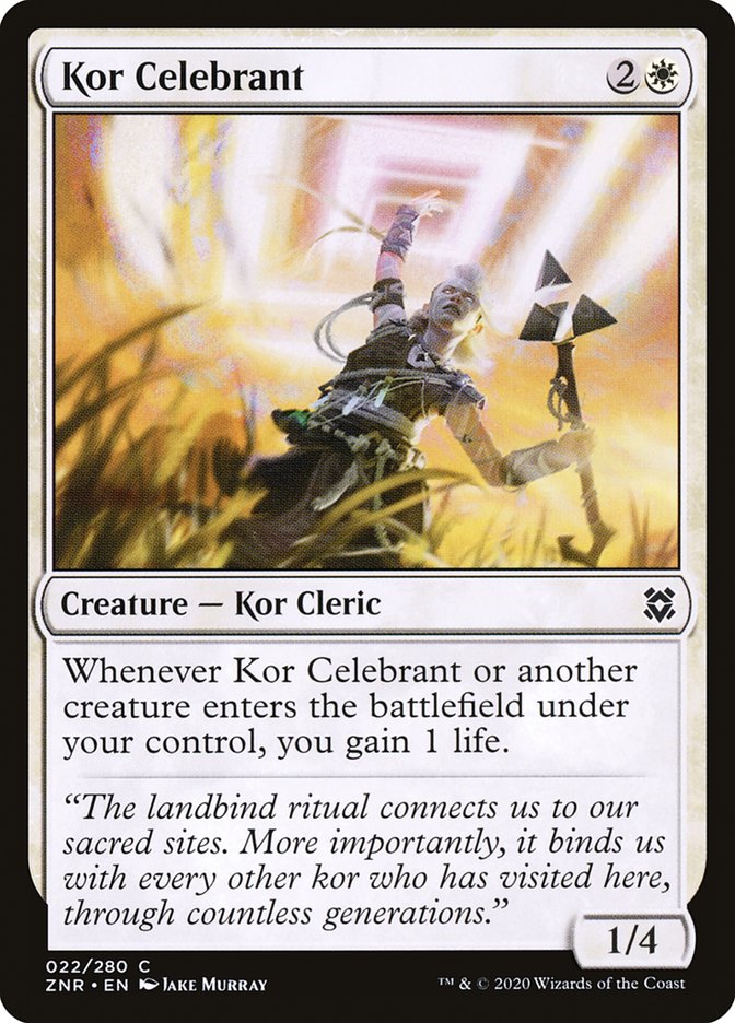 Kor Celebrant [Zendikar Rising] | Tables and Towers