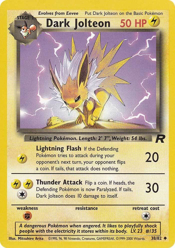 Dark Jolteon (38/82) [Team Rocket Unlimited] | Tables and Towers