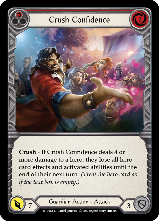 Crush Confidence (Red) [WTR063-C] (Welcome to Rathe)  Alpha Print Normal | Tables and Towers