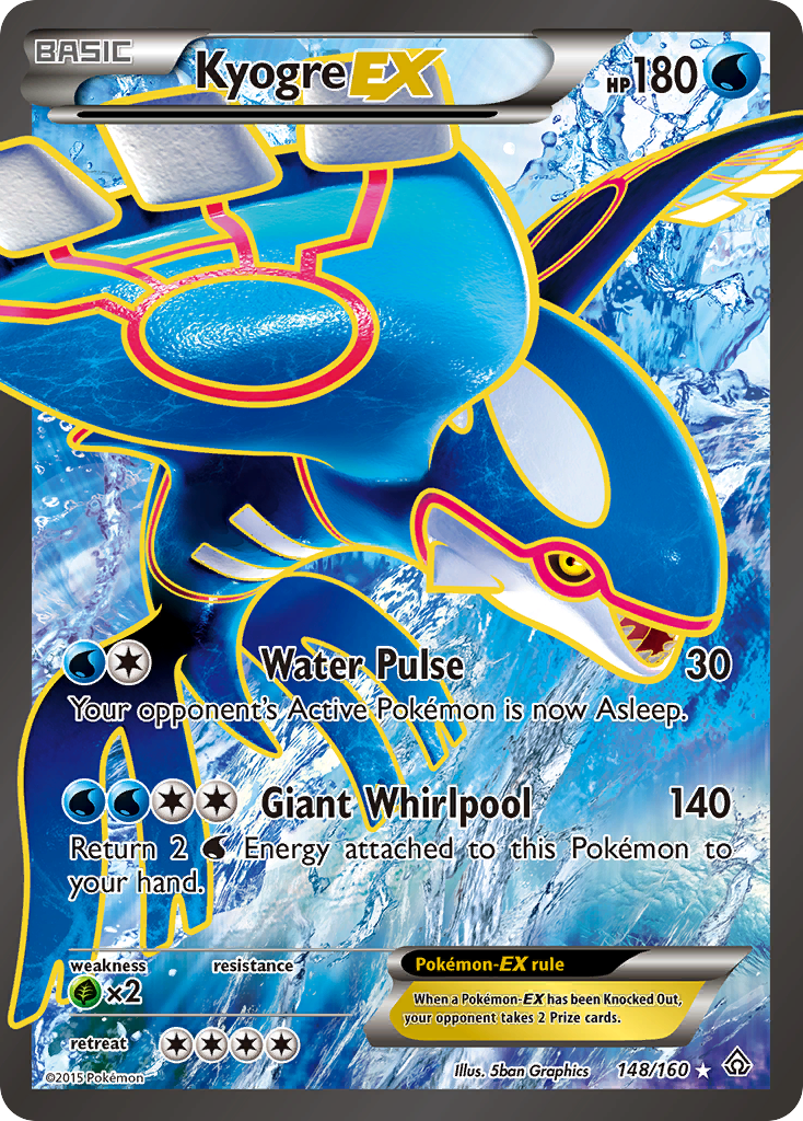 Kyogre EX (148/160) [XY: Primal Clash] | Tables and Towers