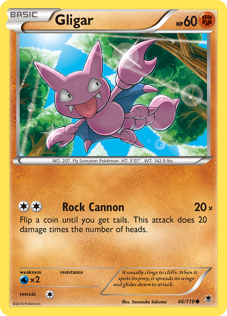 Gligar (46/119) [XY: Phantom Forces] | Tables and Towers