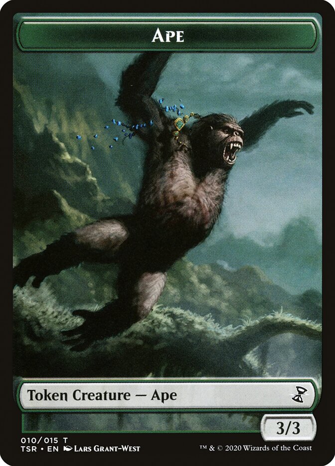 Angel // Ape Double-Sided Token [Double Masters Tokens] | Tables and Towers