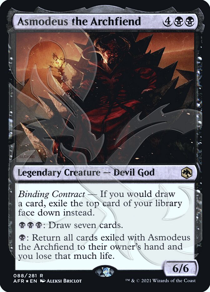 Asmodeus the Archfiend (Ampersand Promo) [Dungeons & Dragons: Adventures in the Forgotten Realms Promos] | Tables and Towers