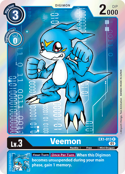 Veemon [EX1-013] [Classic Collection] | Tables and Towers