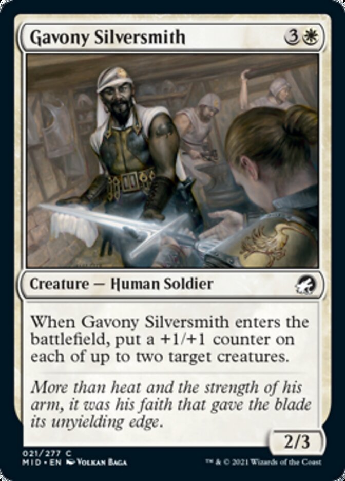 Gavony Silversmith [Innistrad: Midnight Hunt] | Tables and Towers