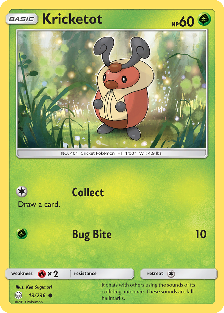 Kricketot (13/236) [Sun & Moon: Cosmic Eclipse] | Tables and Towers