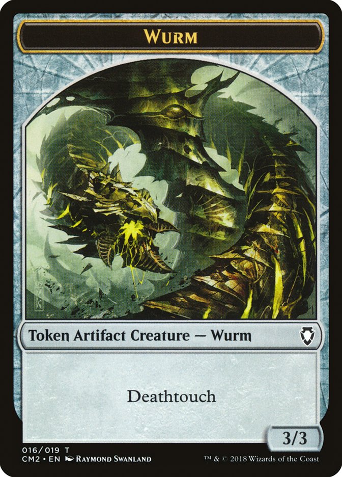 Wurm Token (016/019) [Commander Anthology Volume II Tokens] | Tables and Towers