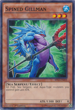 Spined Gillman [BP03-EN059] Shatterfoil Rare | Tables and Towers