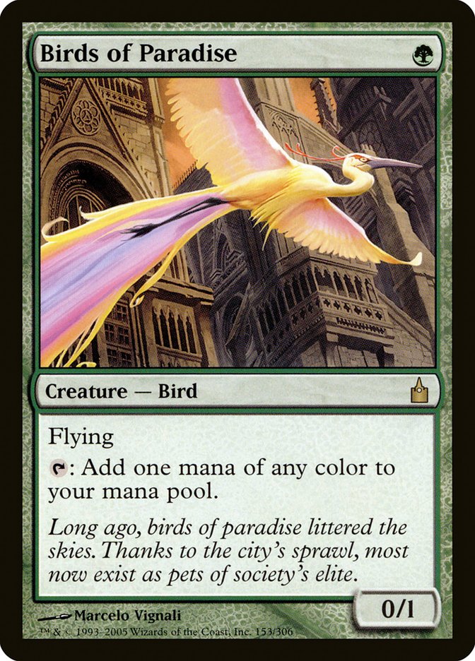 Birds of Paradise [Ravnica: City of Guilds] | Tables and Towers