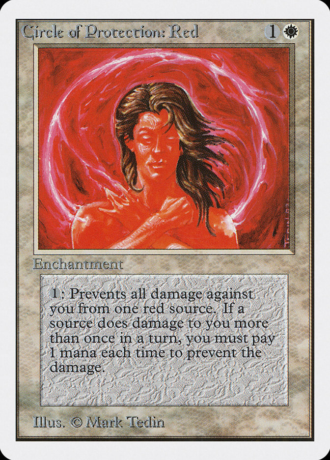 Circle of Protection: Red [Unlimited Edition] | Tables and Towers