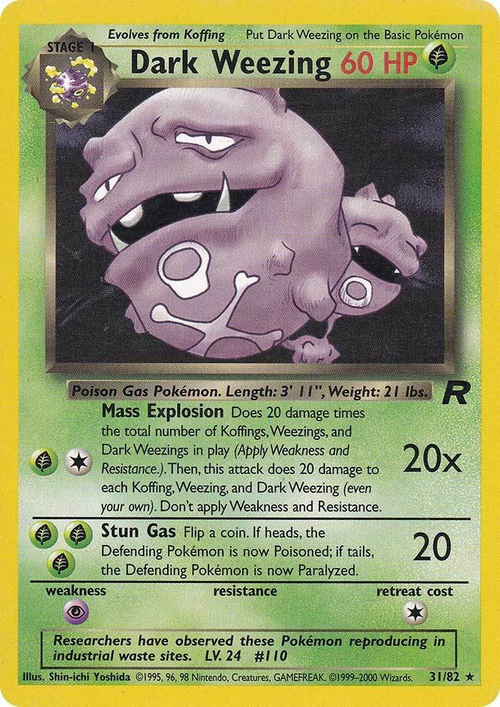 Dark Weezing (31/82) [Team Rocket Unlimited] | Tables and Towers