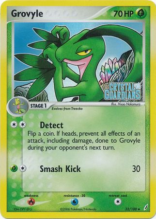 Grovyle (32/100) (Stamped) [EX: Crystal Guardians] | Tables and Towers