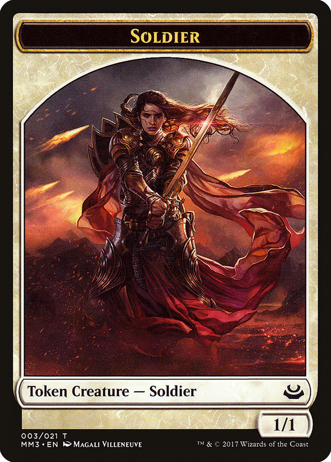 Soldier Token (003/021) [Modern Masters 2017 Tokens] | Tables and Towers