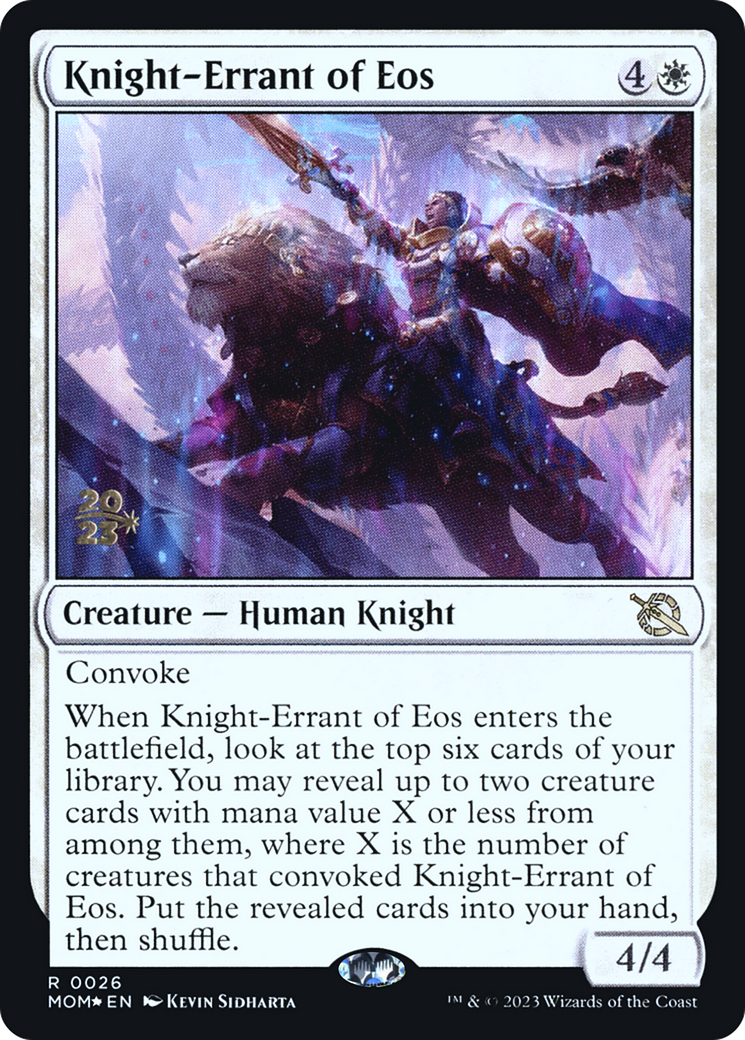 Knight-Errant of Eos [March of the Machine Prerelease Promos] | Tables and Towers