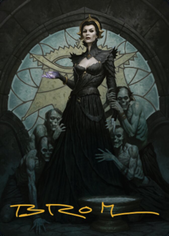 Liliana of the Veil Art Card (Gold-Stamped Signature) [Dominaria United Art Series] | Tables and Towers