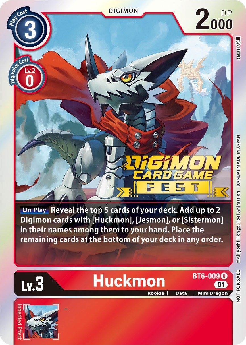 Huckmon [BT6-009] (Digimon Card Game Fest 2022) [Double Diamond Promos] | Tables and Towers