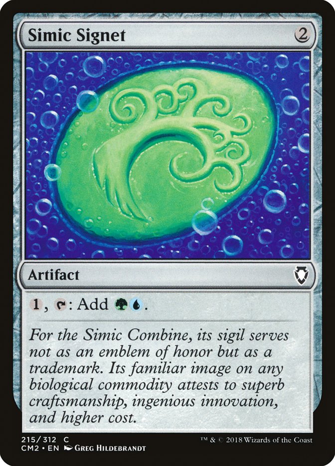 Simic Signet (215/312) [Commander Anthology Volume II] | Tables and Towers