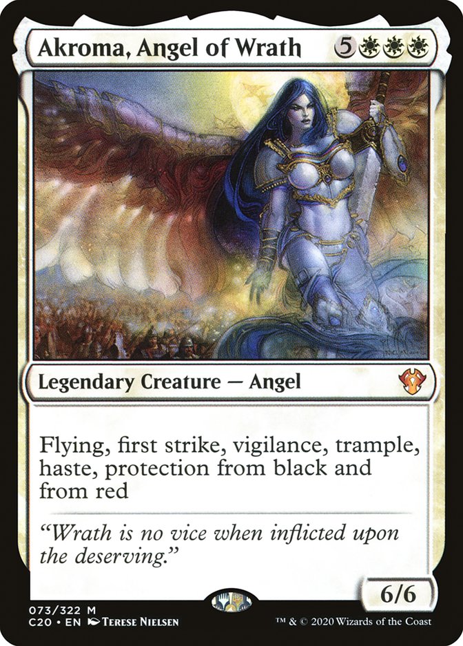 Akroma, Angel of Wrath [Commander 2020] | Tables and Towers