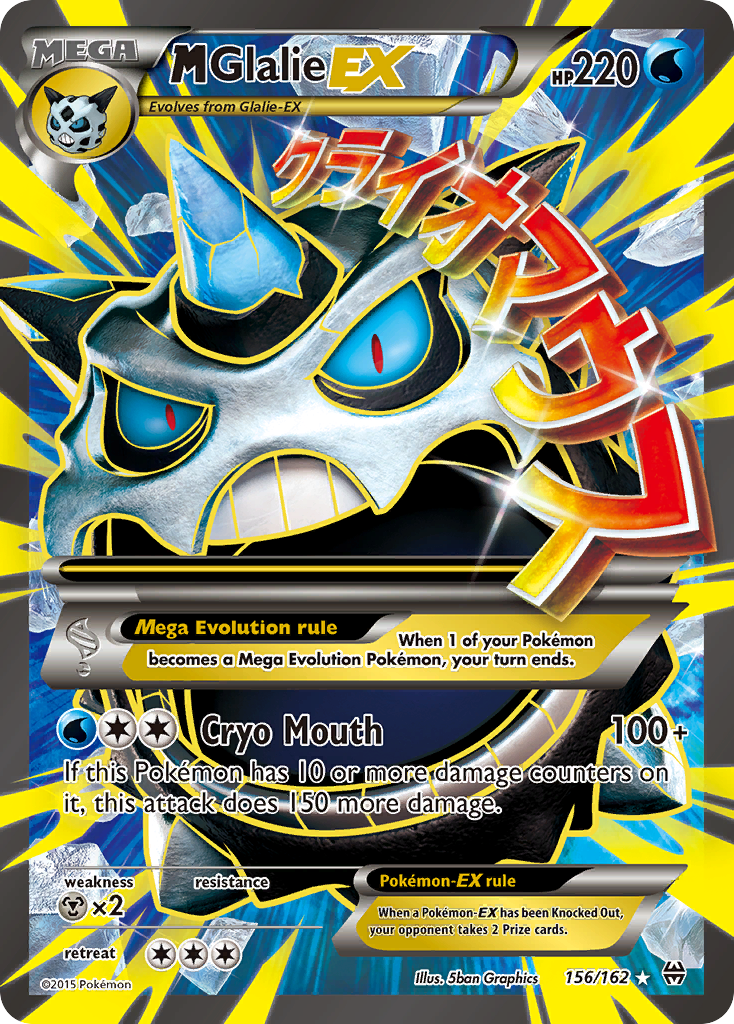 M Glalie EX (156/162) [XY: BREAKthrough] | Tables and Towers