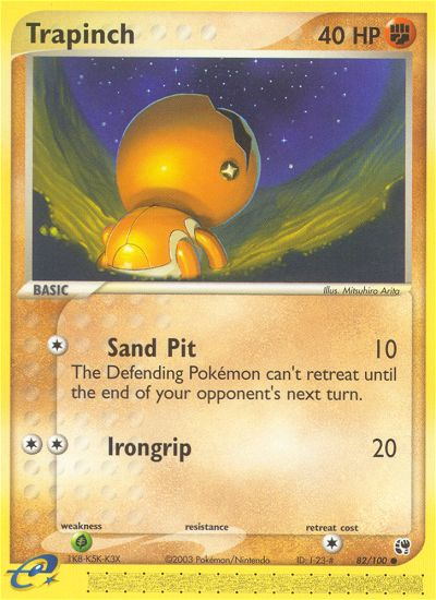 Trapinch (82/100) [EX: Sandstorm] | Tables and Towers