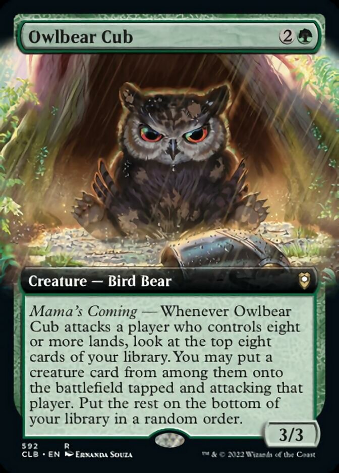 Owlbear Cub (Extended Art) [Commander Legends: Battle for Baldur's Gate] | Tables and Towers