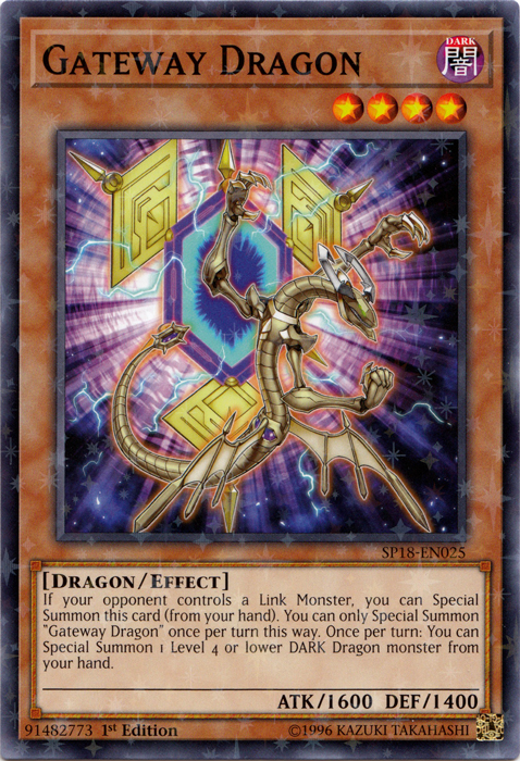 Gateway Dragon [SP18-EN025] Starfoil Rare | Tables and Towers