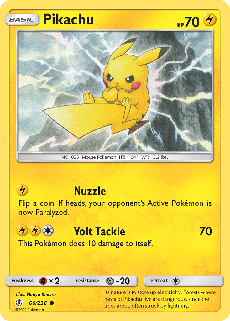 Pikachu (66/236) [Sun & Moon: Cosmic Eclipse] | Tables and Towers