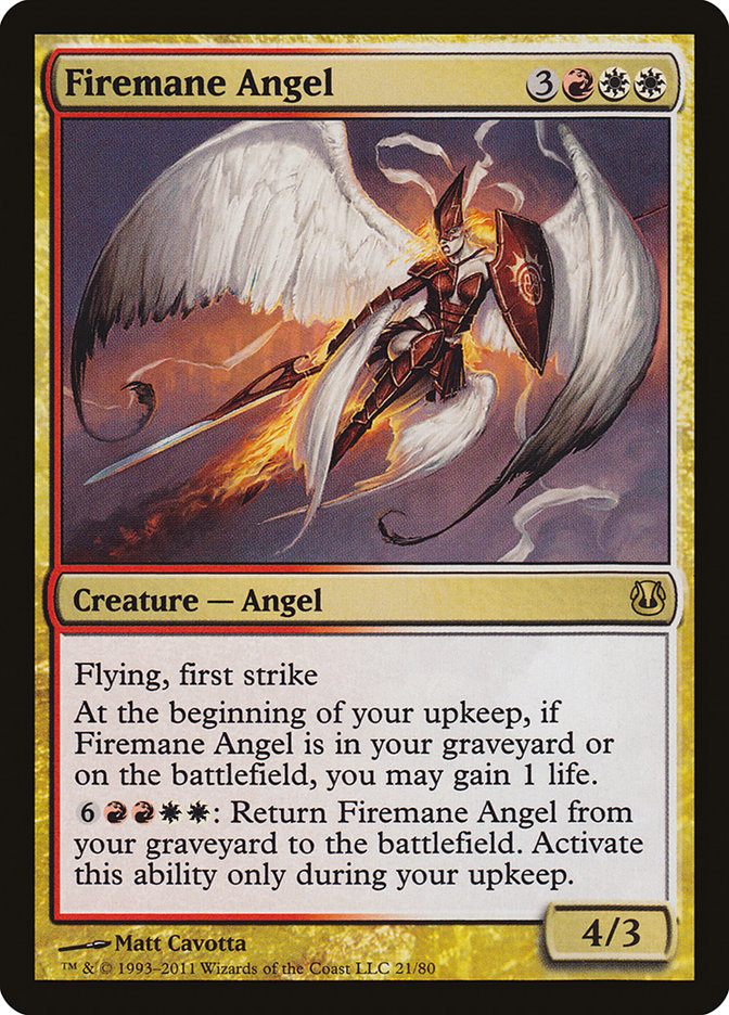 Firemane Angel [Duel Decks: Ajani vs. Nicol Bolas] | Tables and Towers