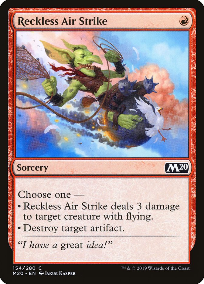 Reckless Air Strike [Core Set 2020] | Tables and Towers